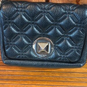 Kate Spade Black Quilted Wristlet